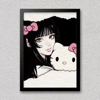 Quadro Decorativo Hello Kitty